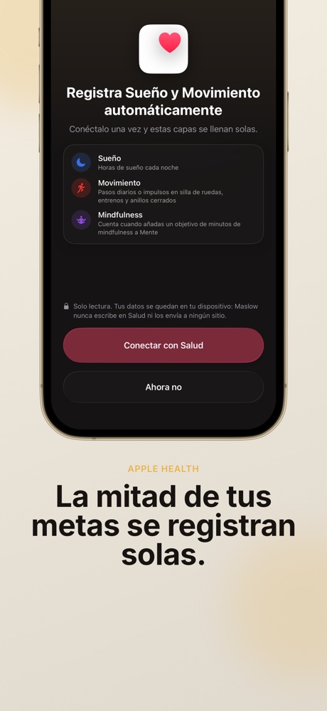 La mitad de tus metas se registran solas