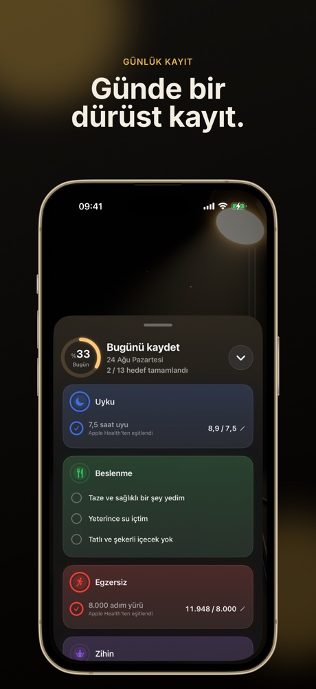 Günde bir dürüst kayıt